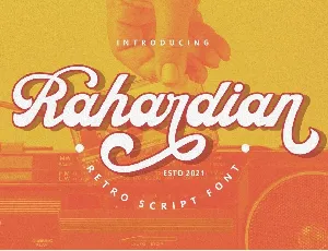 Rahardian font