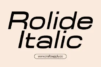 Rolide font