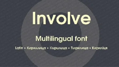 Involve Family font