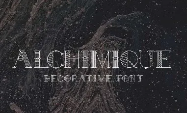 Alchimique Decorative font