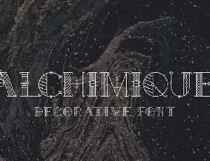 Alchimique Decorative font