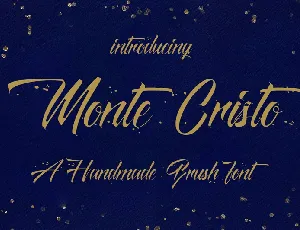 Monte Cristo Brush Free font