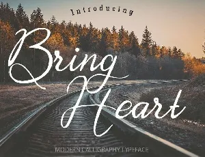 Bring Heart Script font