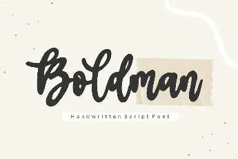 Boldman font