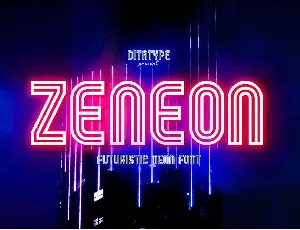 Zeneon font