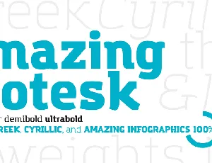 Amazing Grotesk font