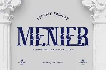 Menier font