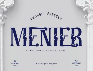 Menier font