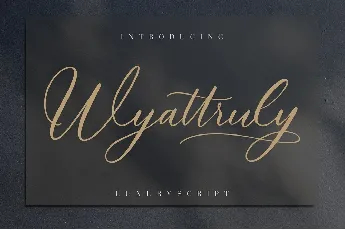 Wyattruly font