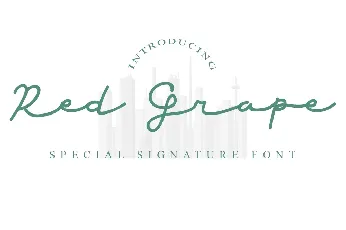 Red Grape font