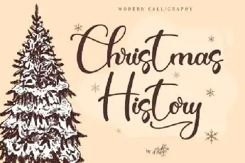 Christmas History Calligraphy font