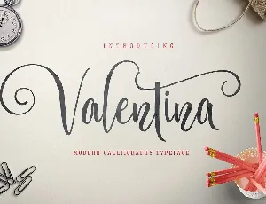 Valentina Calligraphy font