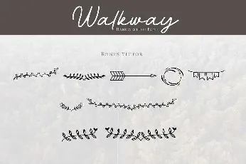 Walkway Bonus font