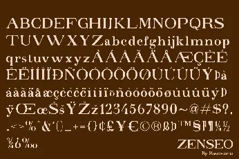 Zenseo font