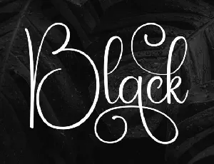 Black Calligraphy font