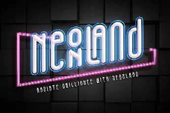 Neonland - Personal use font