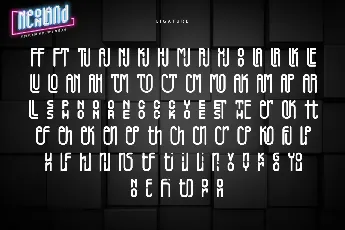 Neonland - Personal use font