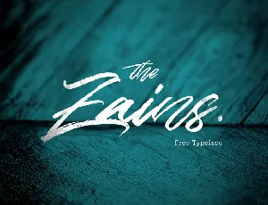 The Zains Typeface Free font