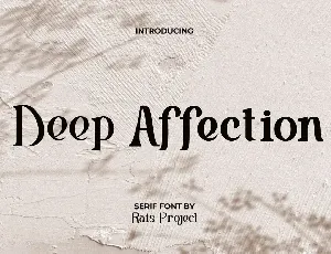 Deep Affection Demo font