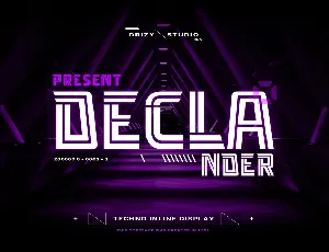 Declander Demo font