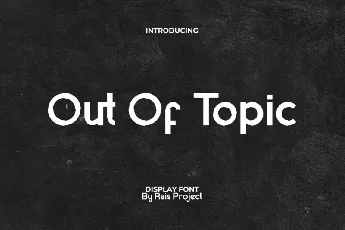 Out Of Topic font