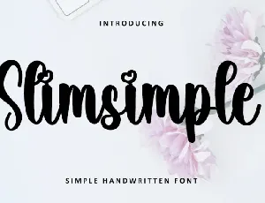 Slimsimple font