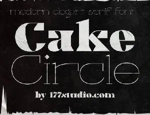 Cake Circle font