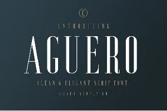 Aguero Serif font