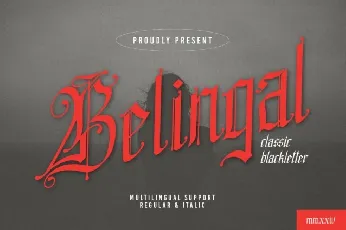 Belingal font