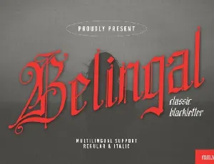 Belingal font