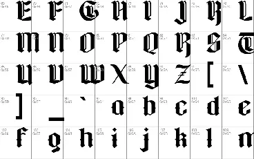 Gothicfed font