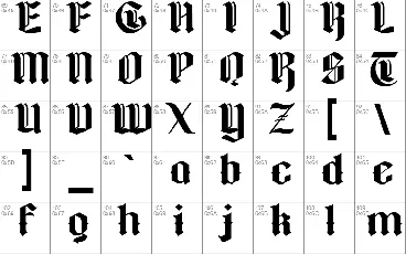 Gothicfed font