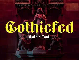 Gothicfed font