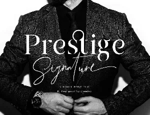 Prestige Signature font