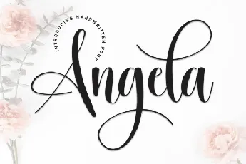 Angela Calligraphy font