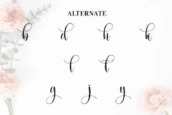 Angela Calligraphy font