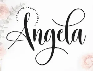 Angela Calligraphy font