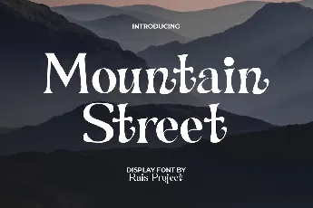 Mountain Street Demo font