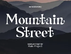 Mountain Street Demo font