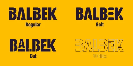 Balbek font