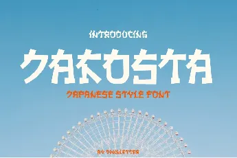 JAKOSTA – Japanese style font