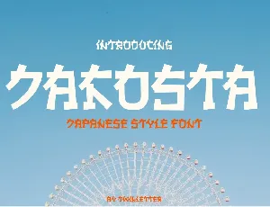 JAKOSTA – Japanese style font