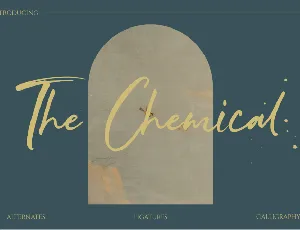 The Chemical Brush font