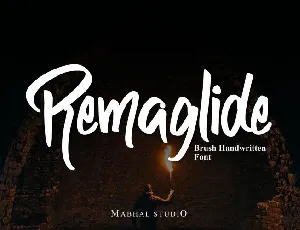 Remaglide font