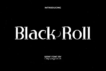 BlackRollDemo font