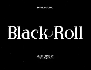 BlackRollDemo font