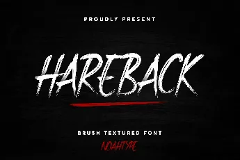 Hareback font