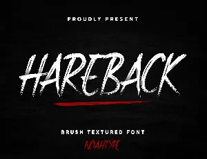 Hareback font