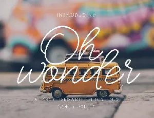 Oh Wonder Duo Free font