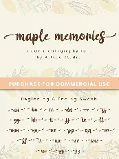 Maple Memories - Personal Use font